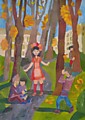 Маркарьян Элина, 12 лет, "В осеннем парке", живопись: б., гуашь. Препод. Тетерюк В. В.